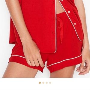 NWT Victoria Secret Red Pajama Shorts